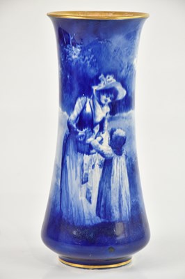 Lot 1749 - ROYAL DOULTON; a blue and white transfer...