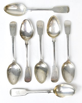 Lot 945 - A collection of seven hallmarked silver...