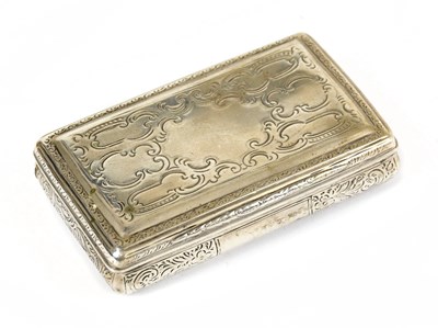 Lot 2308 - A 19th century Austro-Hungarian silver snuff...