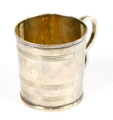 Lot 2344 - A George III hallmarked silver christening mug...