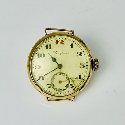Lot 1096 - LONGINES; a vintage gentleman's 18ct gold...