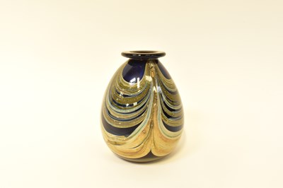 Lot 227 - MURANO; an art glass iridescent peacock style...