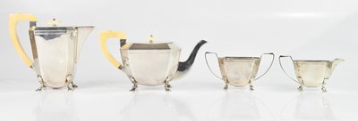 Lot 95 - VINERS; a George VI Art Deco hallmarked silver...