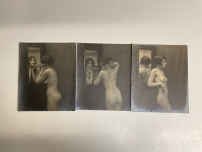 Lot 2015 - Three hazy black and white photographs...