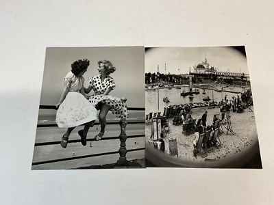Lot 2024 - BERT HARDY; a black and white photograph of...
