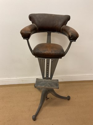 Lot 2788 - An Art Deco period child's barber's chair,...