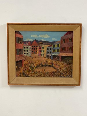 Lot 2254 - J. TAYLOR; oil on artist board, Continental...