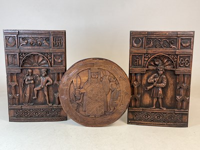 Lot 206 - A pair of early 20th century carved...