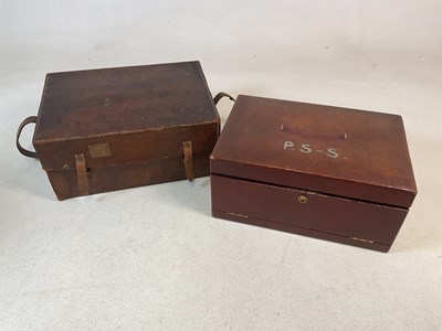 Lot 136 - An early 20th century campaign leather...