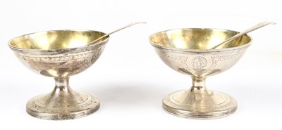 Lot 2341 - A pair of George III hallmarked silver...