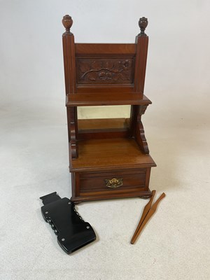 Lot 2845 - A mahogany dressing table top drawer and...