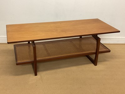 Lot 2810 - G PLAN; a Quadrille teak coffee table with a...