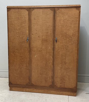 Lot 2 - B & W COCKAYNE; an Art Deco bird's eye maple...