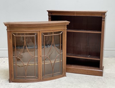 Lot 143 - A Victorian open fronted bookcase, height...