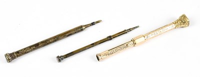 Lot 1536 - A 9ct yellow gold cased and metal core...