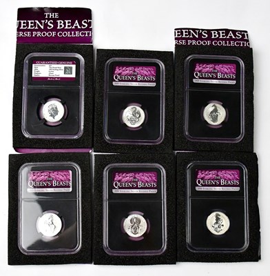 Lot 1015 - DANBURY MINT; six 2021 .999 sterling silver...