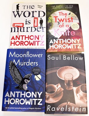 Lot 462 - ANTHONY HOROWITZ; Three signed novels,...