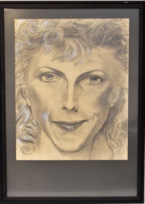 Lot 846 - SAM WALSH (1934-1989); pencil study, portrait...
