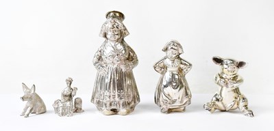 Lot 903 - A small quantity of silver-plated novelty...