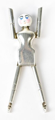 Lot 956 - COHEN & CHARLES; a pair of novelty silver...