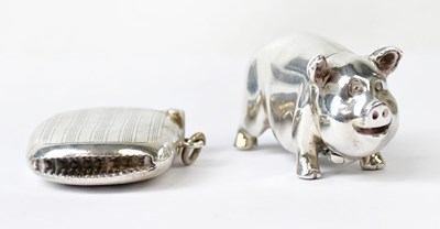 Lot 968 - A hallmarked silver novelty vesta in the form...