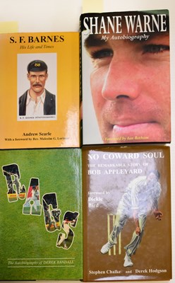 Lot 429 - CRICKET; four signed books, comprising Chalke...