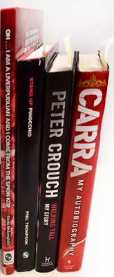 Lot 418 - LIVERPOOL FC; four signed books, comprising...