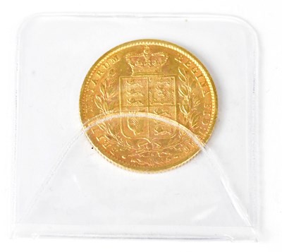 Lot 1030 - A Victorian shield back full sovereign, 1871.
