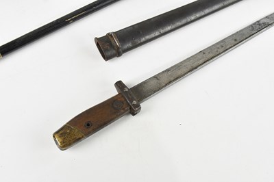 Lot 1337 - A French model 1866 Chassepot bayonet and...