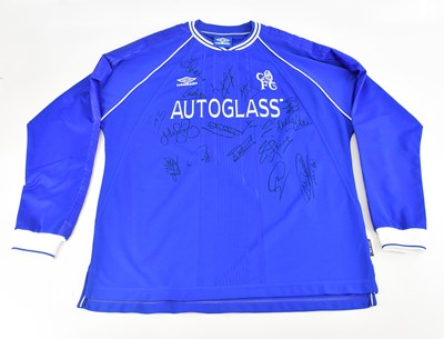 Lot 1464 - CHELSEA FC; a vintage autographed jersey,...