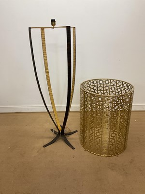 Lot 2711 - PORTA ROMANA; a large floor lamp with huge...