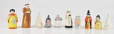 Lot 1873 - ROYAL WORCESTER; a collection of seven candle...