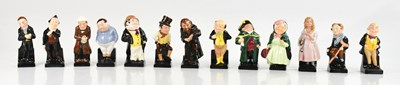 Lot 1876 - ROYAL DOULTON; thirteen miniature Dickensware...