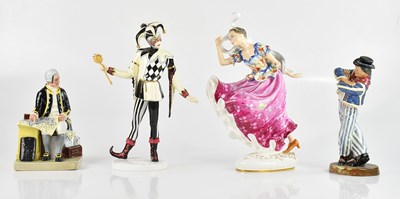 Lot 1749 - ROYAL DOULTON; four figures, HN4503 'Dante',...