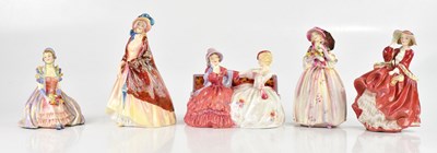 Lot 1752 - ROYAL DOULTON; five figures, HN1686 'Cynthia',...