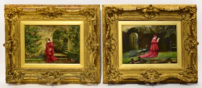 Lot 810 - FRANK MOSS BENNETT (1874-1952); pair of oils...