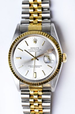 Lot 1157 - ROLEX; a 36mm Oyster Perpetual Datejust...
