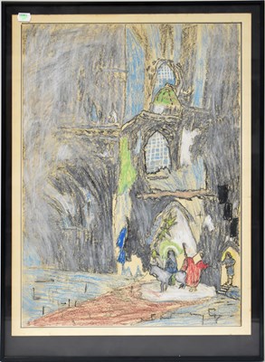 Lot 845 - UNATTRIBUTED; a colour pencil drawing, Mary...