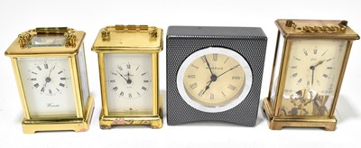 Lot 1462 - WORCESTER; a brass cased carriage clock