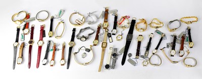 Lot 1313 - Approximately forty-four ladies' wristwatches,...
