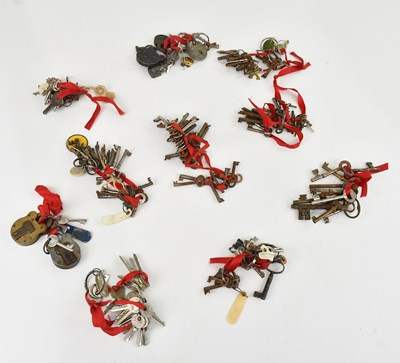 Lot 385 - A collection of assorted antique and modern keys.