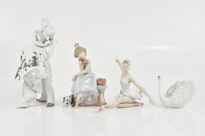 Lot 1663 - LLADRO; a group of four figures comprising...