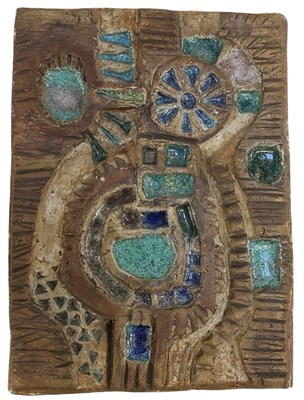 Lot 532 - UNATTRIBUTED; an abstract rectangular ceramic...