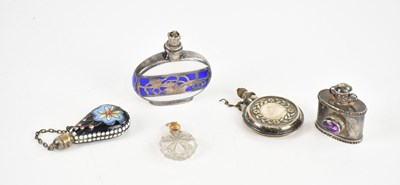 Lot 368 - Five perfume bottles including a contemporary...