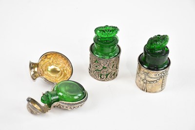 Lot 369 - Two Victorian Crown Perfumery perfume bottles...