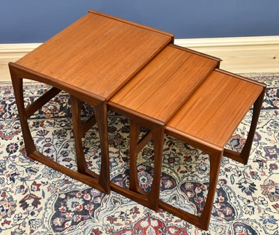 Lot 1459 - G-PLAN; a nest of three tables, size of...