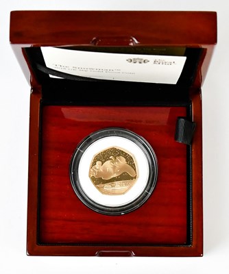 Lot 1051 - THE ROYAL MINT; The Snowman 2018 UK 50p gold...