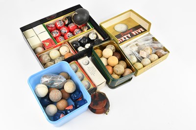 Lot 1519 - A collection of vintage golf balls including...