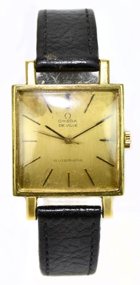 Lot 1646 - OMEGA DE VILLE; a gentleman's vintage 18ct...