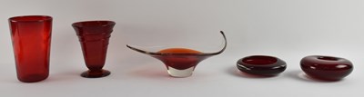 Lot 623 - WHITEFRIARS; five pieces of mid century art...